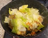 サバ缶で☆レタスチャーハン作り方6写真