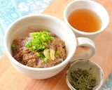 お得なマグロでごま漬け丼からのだし茶漬け作り方5写真