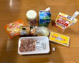 お肉を使ったマカロニグラタン作り方1写真