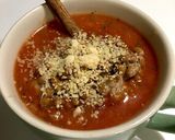 マグご飯　トマトスープ＋納豆＋チーズ作り方7写真