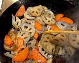 人参と蓮根のごまきんぴら作り方5写真