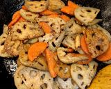 人参と蓮根のごまきんぴら作り方6写真