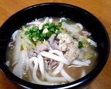 豚こまと白菜のあんかけうどん作り方6写真