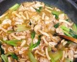 豚バラと小松菜のあんかけ焼きそば作り方7写真