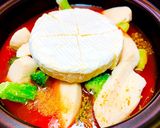 トマトジュースで!丸ごとカマンベール鍋作り方3写真