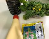 菜の花の胡麻マヨ和え作り方1写真