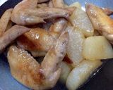 圧力鍋なしで作る手羽先と大根のてり煮♬作り方5写真