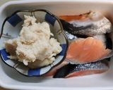 温まろう♪鮭・馬鈴薯・生椎茸・長葱の粕汁作り方2写真