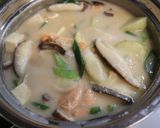 温まろう♪鮭・馬鈴薯・生椎茸・長葱の粕汁作り方7写真