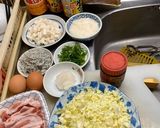 長芋100% ふわとろお好み焼き作り方2写真