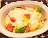 レンジ簡単★とろ～り山芋豆腐お餅グラタン作り方8写真