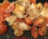 鶏もも肉とプチトマトのレモン炒め作り方3写真