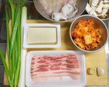 いかゲソのキムチ鍋作り方1写真