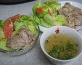 圧力鍋で☆即2品☆蒸し鶏と野菜スープ作り方7写真