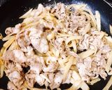 簡単!菊芋と豚肉の生姜焼き作り方2写真