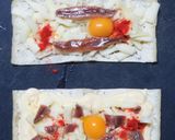油揚げアンチョビチーズ焼きうずらの卵のせ作り方6写真