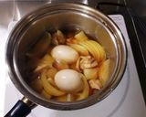 鳥もも肉と玉ねぎ大根煮込み(卵添え)作り方8写真