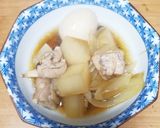 鳥もも肉と玉ねぎ大根煮込み(卵添え)作り方9写真