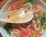 【豚バラもやし🇻🇳】平打ちうどんで！爆速フォー風🐉作り方4写真