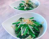 超簡単！もやしとほうれん草シャンタン炒め作り方5写真
