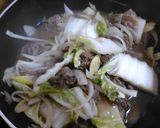 すき焼きあんかけうどん作り方2写真