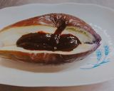 超簡単！丸ごと茄子焼き　甘味噌ねぎ作り方4写真