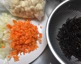 鶏肉とひじきの卯の花(おから)☆作り方1写真