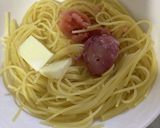 レンジで簡単　醤油麹のたらこパスタ作り方2写真