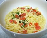 生トマトと大葉のパスタ作り方4写真
