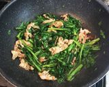 菊菜と豚バラ肉の辛味噌炒め作り方6写真