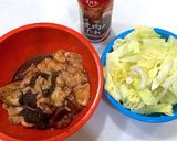 焼肉のタレで簡単ホルモンの野菜炒め♬作り方1写真