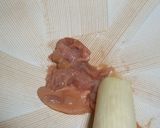 梅豆腐団子と水菜のすまし汁作り方1写真