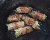 水菜たっぷり豚バラまき焼き作り方2写真