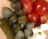 トマト・チーズのピクルスマリネ＊おつまみ作り方1写真