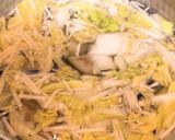 揚げ茄子と白菜のみそ汁作り方2写真