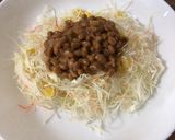 アマニ油の納豆キャベツ作り方2写真