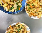 レンジで胸肉タンドリーチキン味青椒肉絲風作り方14写真