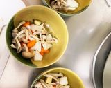 全てレンジ豚こま団子根菜ステーキ風蒸し煮作り方10写真