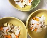 全てレンジ豚こま団子根菜ステーキ風蒸し煮作り方11写真
