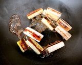 割下を絡めるねぎの照り焼き作り方3写真