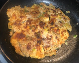 簡単☆豚小間とはんぺんのふわふわ焼き作り方8写真