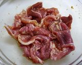 簡単！豚小間もやしの生姜ゆず胡椒焼き作り方1写真