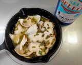 烏賊エンペラとセロリ葉のアヒージョ作り方5写真