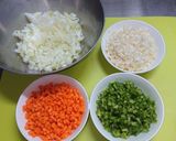 野菜たっぷり薄焼きオムレツ作り方1写真