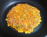 野菜たっぷり薄焼きオムレツ作り方7写真