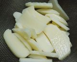 お正月の残りのお餅でピザ作り方8写真