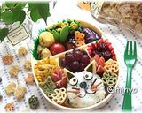 ネコおにぎり弁当：キャラ弁作り方3写真