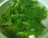 春の味…「菜の花の山葵・白味噌あえ」作り方3写真