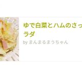 ゆで白菜とハムのさっぱりサラダ作り方7写真
