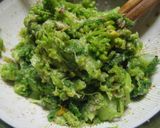 春の味…「菜の花の山葵・白味噌あえ」作り方6写真